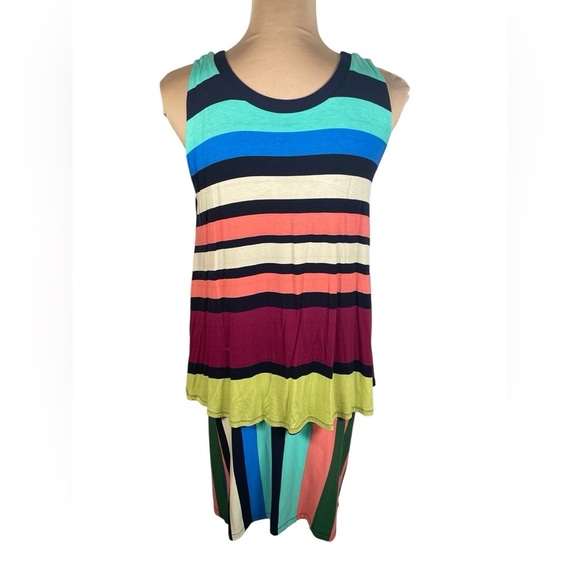 Anthropologie Maeve Davina Striped Overlay Dress‎ Small - Picture 4 of 9